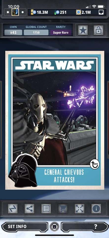 Topps Star Wars Digital Card Trader General Grievous Attacks Prime Insert - Image 1 of 1