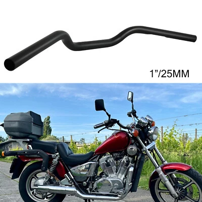 Manillar mate de 1" 25 mm de alto arrastre para Honda Shadow VT750 VT1100 VTX1300 VTX1800 Foto 1 de 4