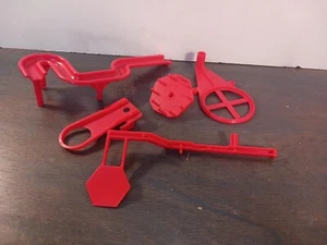 Vintage 1986  MB Mouse Trap Game Replacement Parts Bundle Lot - Red Pictured - Picture 1 of 4