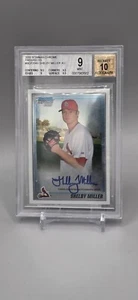 Shelby Miller 2010 Bowman Chrome Rookie Prospect 1° Auto BGS 9 10 Auto! - Foto 1 di 1
