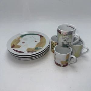 Starbucks Set Of 4 Leadership Conference Demitasse Cups And Saucers 2005 - Picture 1 of 9
