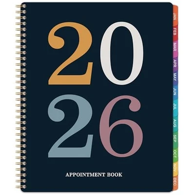 Libro de citas 2026 - Planificador diario 2026 de enero de 2026 a diciembre de 2026,  Foto 1 de 4