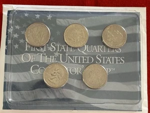 Set Of 5 Carded "FIRST STATE QUARTERS OF THE UNITED STATES COLLECTOR'S MAP" 2006 - Picture 1 of 5