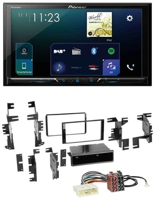 Pioneer MP3 Bluetooth USB 2DIN DAB Autoradio für Nissan Cube ab 09 Frontier ab 1 - Bild 1 von 4
