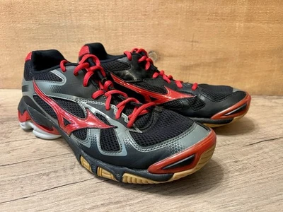 Mizuno Wave Bolt 5 Volleyball Women’s Size 9.5 Black/Red Color Excellent Cond - Image 1 of 4
