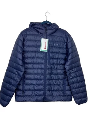 Marmot Men's Highlander Hoody Down Puffer Hooded Jacket Arctic Navy M NWT $250 - Image 1 of 4