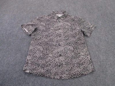 Lululemon Shirt Mens M Black Print Stretch Business Golf Preppy Performance Logo - Image 1 of 4