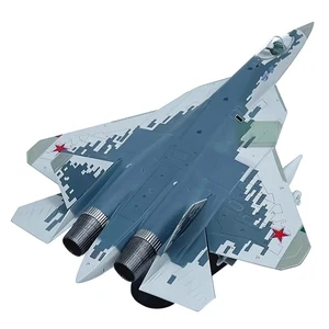Alloy 1/72 Scale Russian Air Force Sukhoi Su-57 Fighter Model Plane Toy w/ Stand - Bild 1 von 22