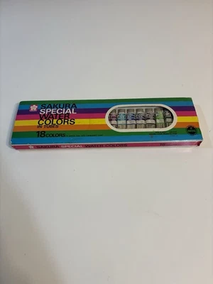 Новый Sakura специальный акварели краски трубки 18 цвет лоток комплект Японии XAMW-18 - Изображение 1 из 4