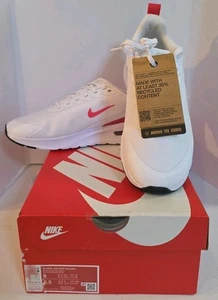 NIB Size 8 - Nike Air Max Nuaxis White Aster Pink - Picture 1 of 5