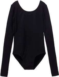 Toddler Girls Basic Long Sleeve Dance Ballet Leotard Outfit Bodysuit Gymnasti... - Picture 1 of 9
