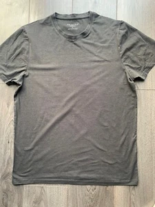 Mens Plain Grey Colour Short Sleeve Muscle Fit Stretch T-Shirt UK Size XL - Picture 1 of 5