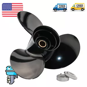 Propeller 10 3/8x13 For Mercury Marine Outboard Motor 25-70HP Aluminum Boat Prop - Picture 1 of 8