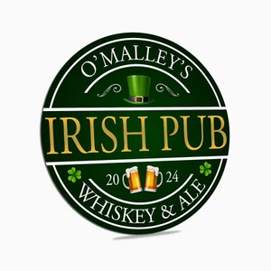 Personalized Irish Pub Sign, St Patrick's Day Decor, Irish Decor Custom Bar Sign - Picture 1 of 7