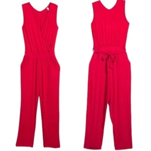 Love Appella Sleeveless Belted Jumpsuit XS - Picture 1 of 6