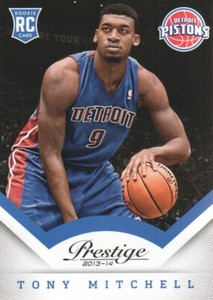 2013-14 Prestige Basketball #196 Tony Mitchell RC