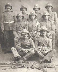 WWI British Army Soldiers Africa Colonial Era Real Photo Postcard - Picture 1 of 3