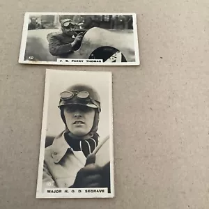 1926 Lambert & Butler Who’s Who In Sport Cards -motor Racing Segrave & Thomas D - Picture 1 of 2