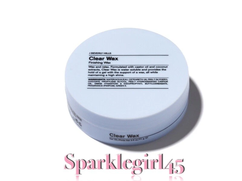 Cera transparente J Beverly Hills 2,5 oz/70 g ¡NUEVA! ¡FRESCO! ¡ENVÍO GRATUITO A EE. UU.! Foto 1 de 1