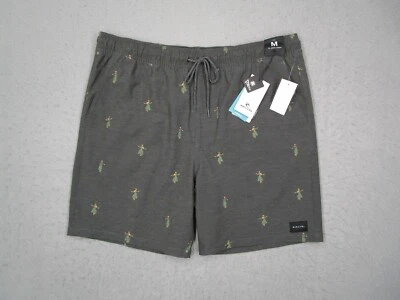 Rip Curl Board Shorts Mens Medium Gray Laydays 7" Trunks Swim Surf Hula Girl - Image 1 of 4