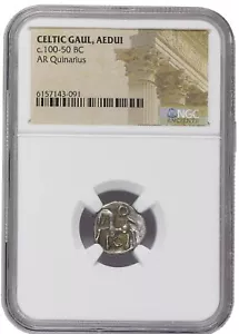 Antike Gallische Keltenstämme Quinarius NGC Platte (LG) - Unikat Sammlerstück! - Bild 1 von 4