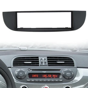Fit For Fiat 500 2007 Black Car Stereo Radio Fascia Panel Single Din Frame - Bild 1 von 5