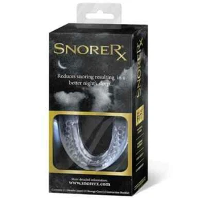 SnoreRX Micro Fit Mouth Guard + Storage Case - Reduces Snoring - New & Sealed