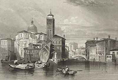 Venise Église des Saints Jérémie et Lucy Italie par Rouargue C 1838 - Photo 1/4