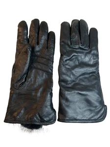 "Guantes Grandoe Lana de Cordero CACHEMIRA Mezcla de Poliéster Forrados Cuero Piel Puño XL 10""" - Imagen 1 de 5