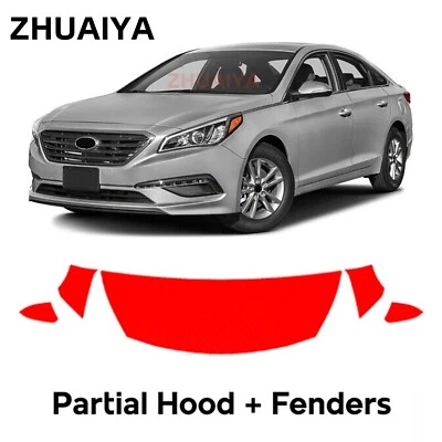Película de protección de pintura PPF precortada para capó para Hyundai Sonata 2015-2017 Foto 1 de 4