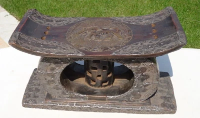 Tabouret royal Ashanti  44 cm Ghana  Art Africain - Photo 1/4