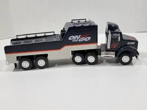 Clark On The Go Sound Making Race Car Carrier Semi Truck TESTED WORKS - Picture 1 of 8