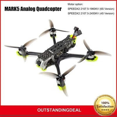 GEPRC MARK5 Analog Version FPV Drone 5-Inch Long Range FPV Quadcopter [PNP] os67 - Image 1 of 4