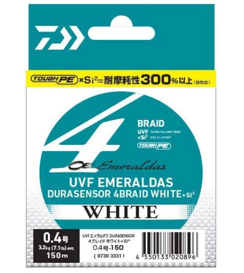 Sensor Daiwa UVF Emeraldas Dura X4 Branco #0.4 150m - Imagem 1 de 1