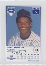 1987 Kraft Home Plate Heroes Food Issue Rickey Henderson #31 HOF