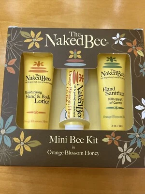 Loción desinfectante bálsamo labial tamaño mini miel flor azahar The Naked Bee Foto 1 de 4