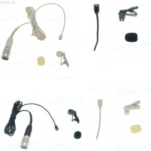 Black-Beige Lavalier Lapel Audio Microphone for Audio-Technica Wireless L320 - Picture 1 of 7