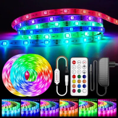 WS2811 IC LED Streifen Stripe WS2812B RGB Leiste 5050 Licht Adressierbar 5V 12V - Bild 1 von 4