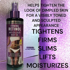NEW!!! Sculpt 3X Strength Firming Retinol Anti-Cellulite Body Oil 8 oz - Picture 1 of 10