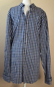 Zara Man Men’s Blue/White Stripes Dress Shirt Size XXL Button Up Long Sleeve - Picture 1 of 3