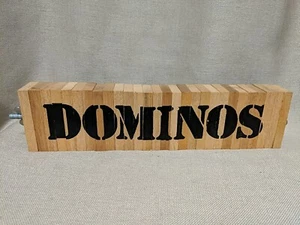 Set Of 28 Large Wooden Dominos - 2" x 4" - Picture 1 of 3