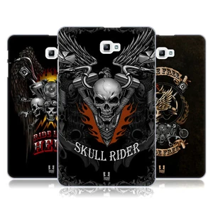 HEAD CASE DESIGNS SKULL BIKERS HARD BACK CASE & WALLPAPER FOR SAMSUNG TABLETS 1 - Picture 1 of 11