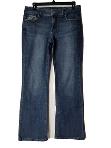 White House Black Market Womens Jeans Size 4S Blanc Bootleg Jeans - Picture 1 of 11