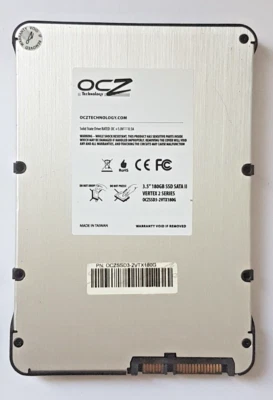 180 GB SATA II OCZ Vertex 2 Series SSD OCZSSD3-2VTX180G MLC 3.5 " Hard Drive - Image 1 of 2