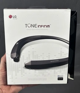 Casque Bluetooth authentique LG Tone Infinim HBS-910 Harmon Kardon son NETTOYAGE BLK - Photo 1 sur 16