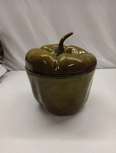 Vintage Holiday Design grüne Pfeffer Keksdose USA H4047 - Bild 1 von 12