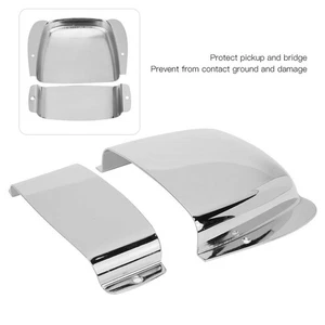 Pickup Bridge Cover Set Zinc Alloy Bass Protective Cover For PB Electric Bas ECM - Picture 1 of 24