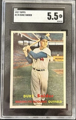 Topps Duke Snider 1957 #170  Foto 1 de 2