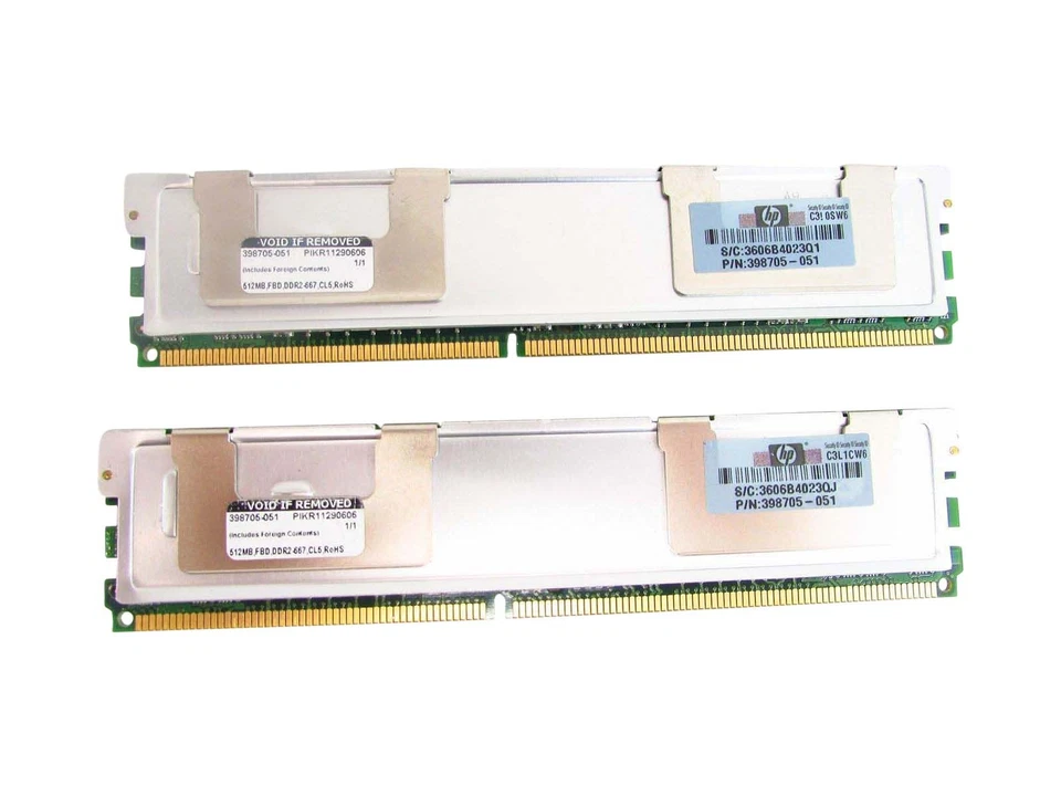HP-IMSourcing DIMM, 512MB PC2-5300 FBD, 64Mx8 - 512 MB - DDR2 SDRAM - 667 MHz D - Image 1 of 1