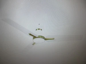MLiAN 52 in. 3 Blades Indoor Flush Mount Ceiling Fan with LED & Remote - Picture 1 of 8
